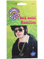 Gold Metal Medallion On Chain