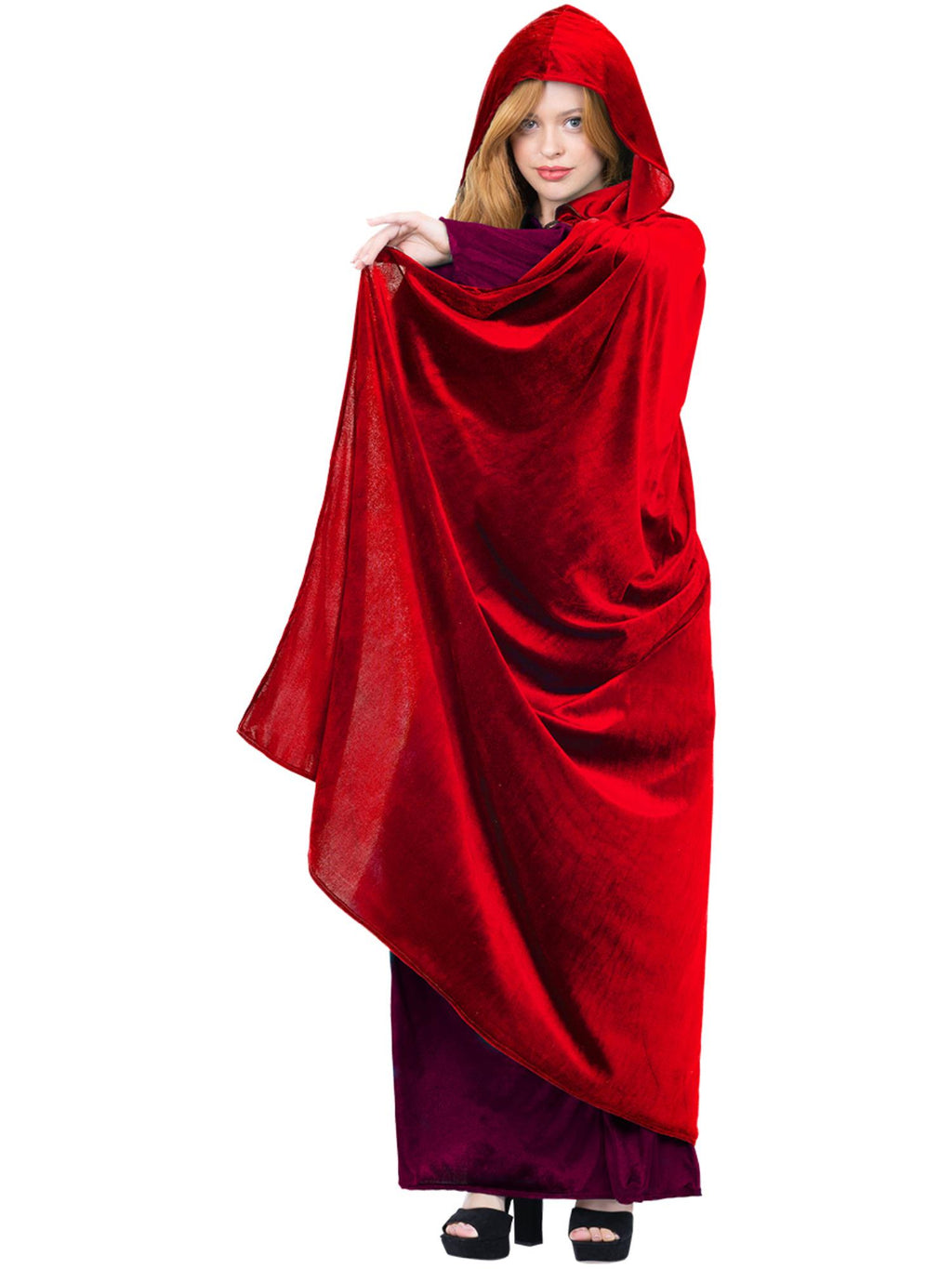 Deluxe Cloak, Garnet Red, Adults