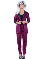 80s Pink Zebra Suit Costume, Unisex