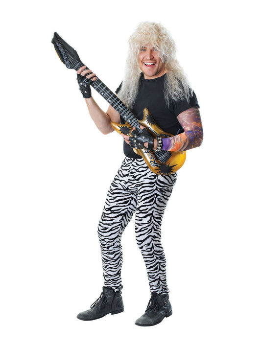 Adult Men's Zebra Print Trousers Costume