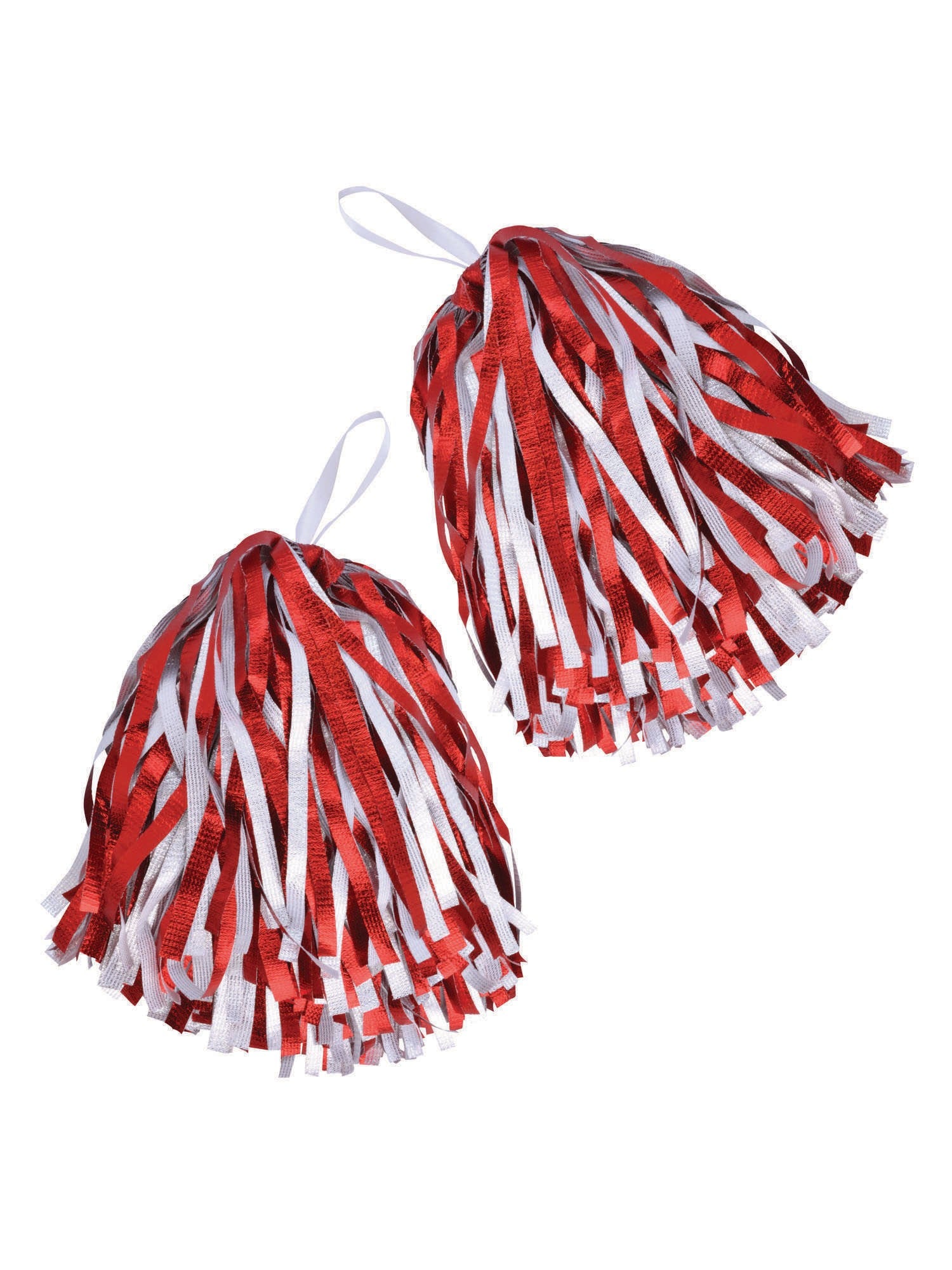Red & White Pom Poms Costume Accessory