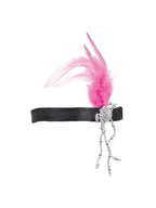 Pink Flapper Headband Costume Accessory