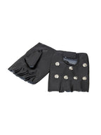 Studded Punk Gloves Costume Accessory