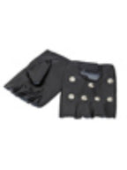 Studded Punk Gloves Costume Accessory