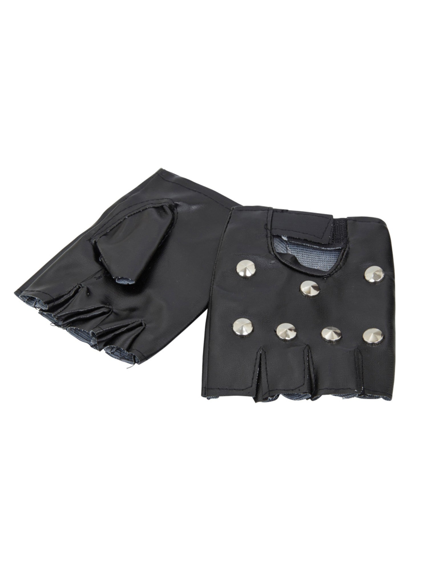 Studded Punk Gloves Costume Accessory