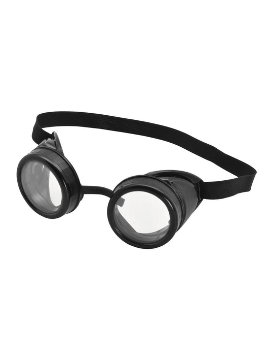 Black Frame Pilot Goggles Costume Accessory