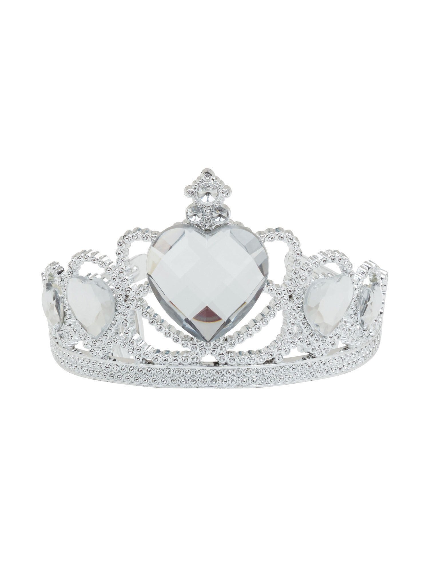 Tiara Silver & Clear Stone Costume Accessory