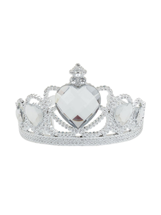 Tiara Silver & Clear Stone Costume Accessory