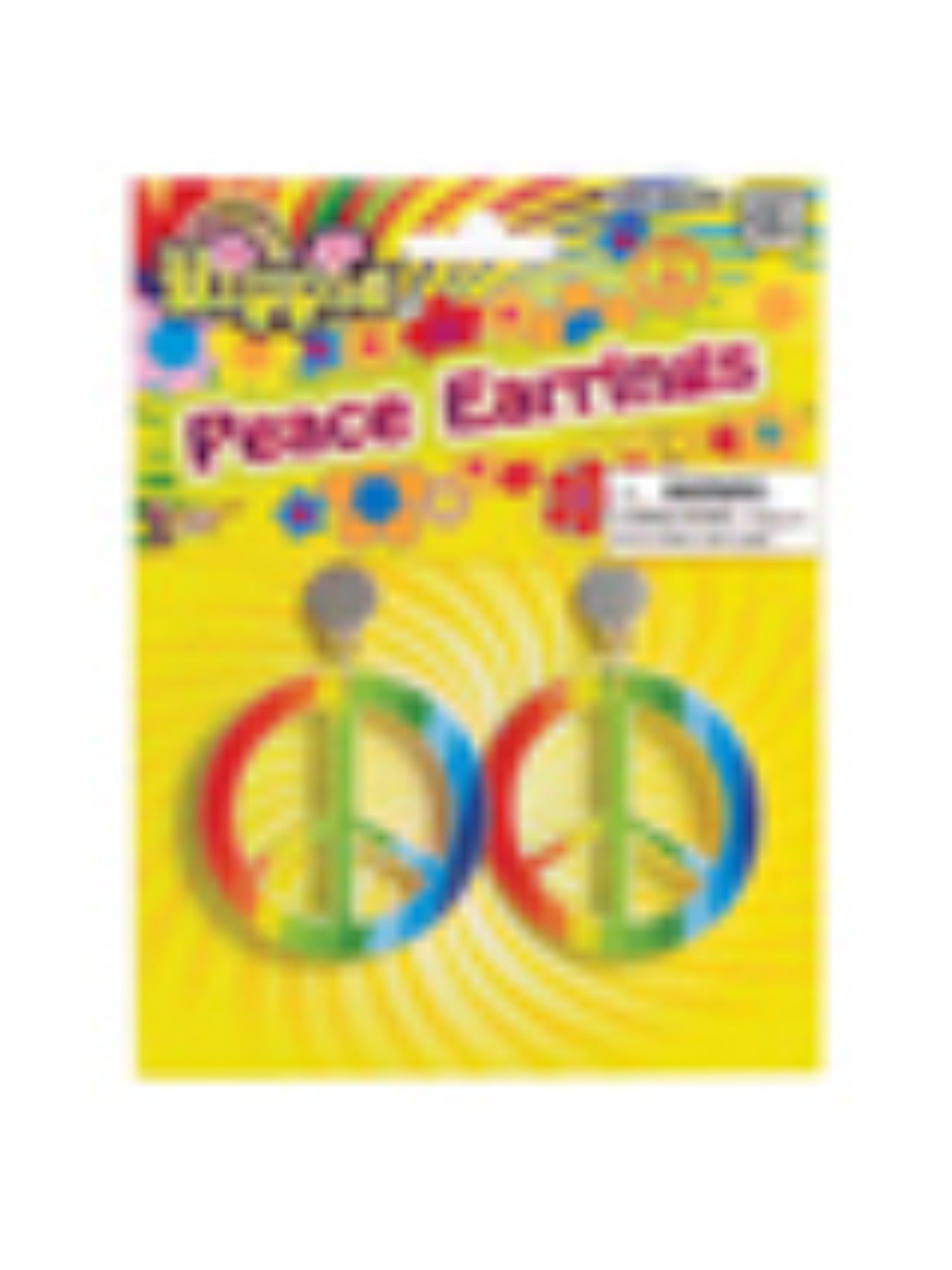 Rainbow Hippy Peace Earrings