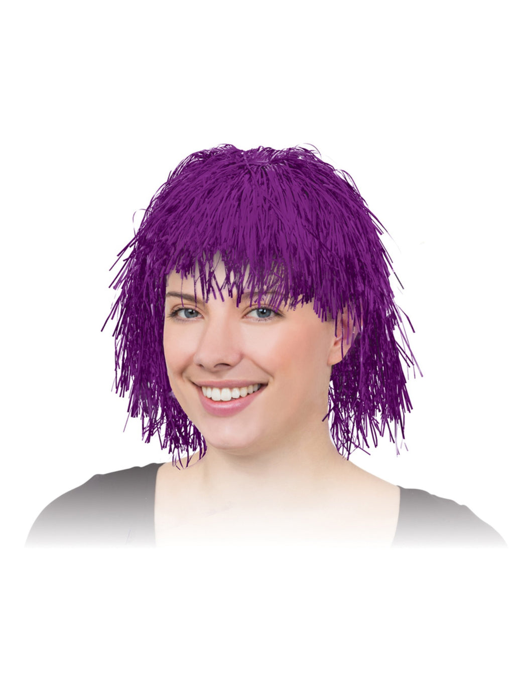 Cerise Tinsel Wig