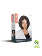 Black Centre Parting Wig