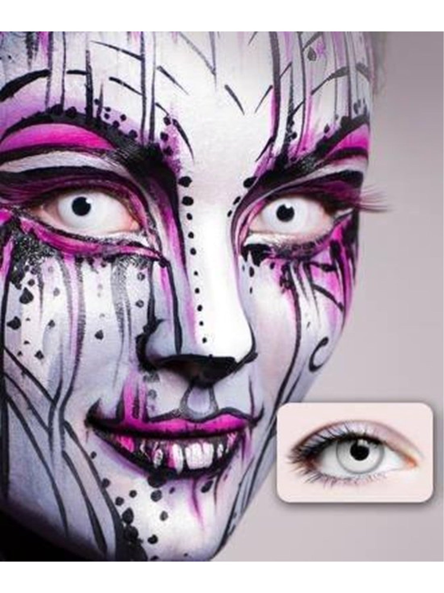 3 Days Contact Lenses White Zombie