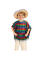 Kids Mexican Poncho Costume