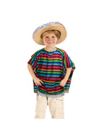 Kids Mexican Poncho Costume