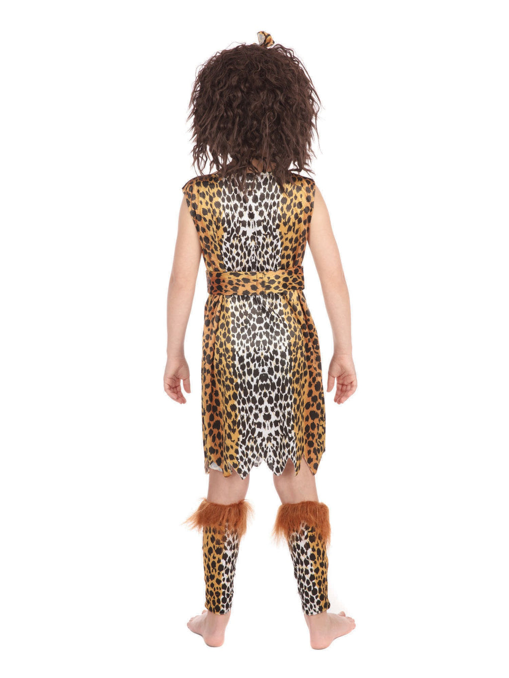 Kids Cave Girl And Wig Costume