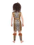 Kids Cave Girl And Wig Costume
