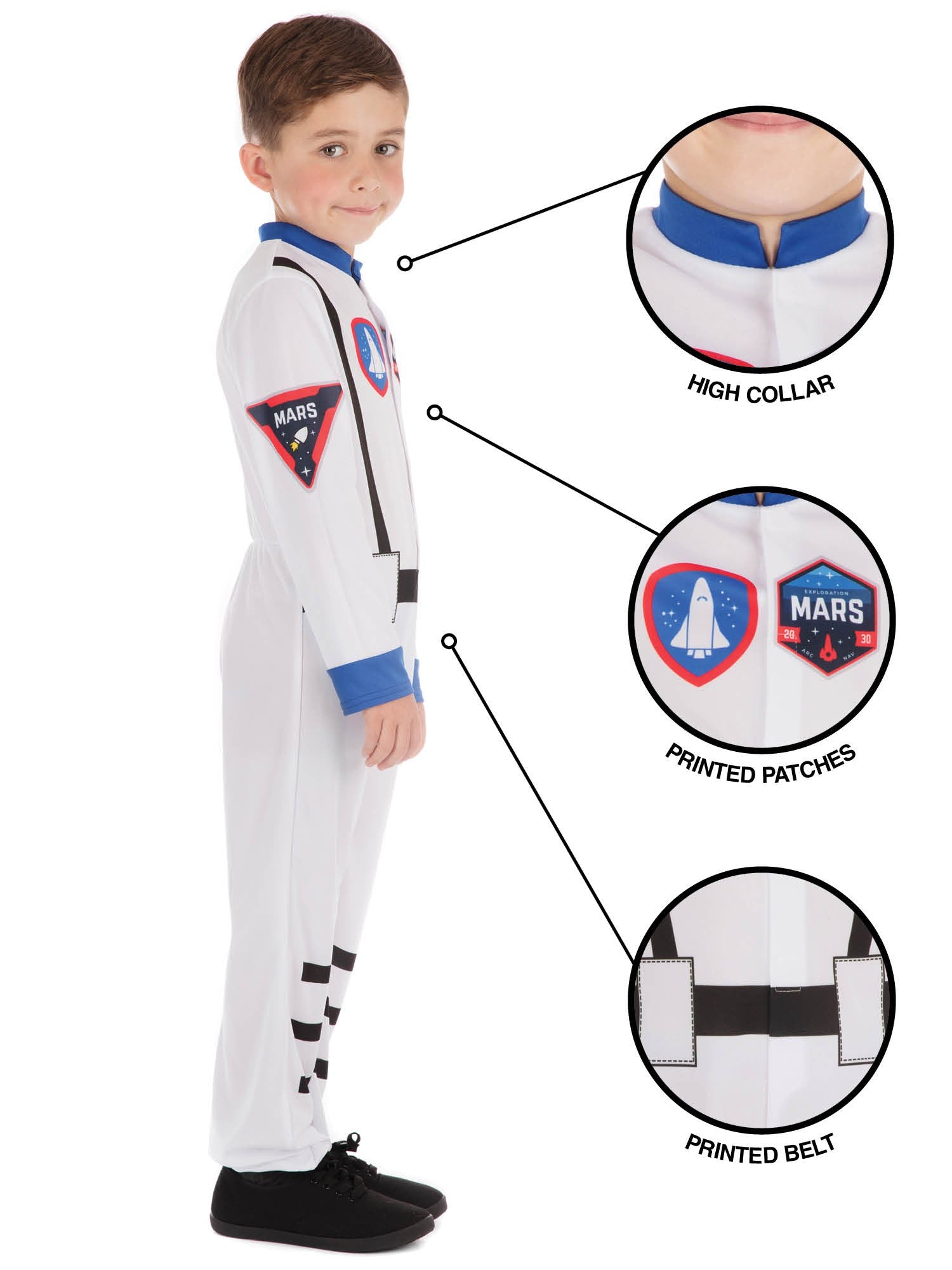 Mars Astronaut Commander Kids Costume