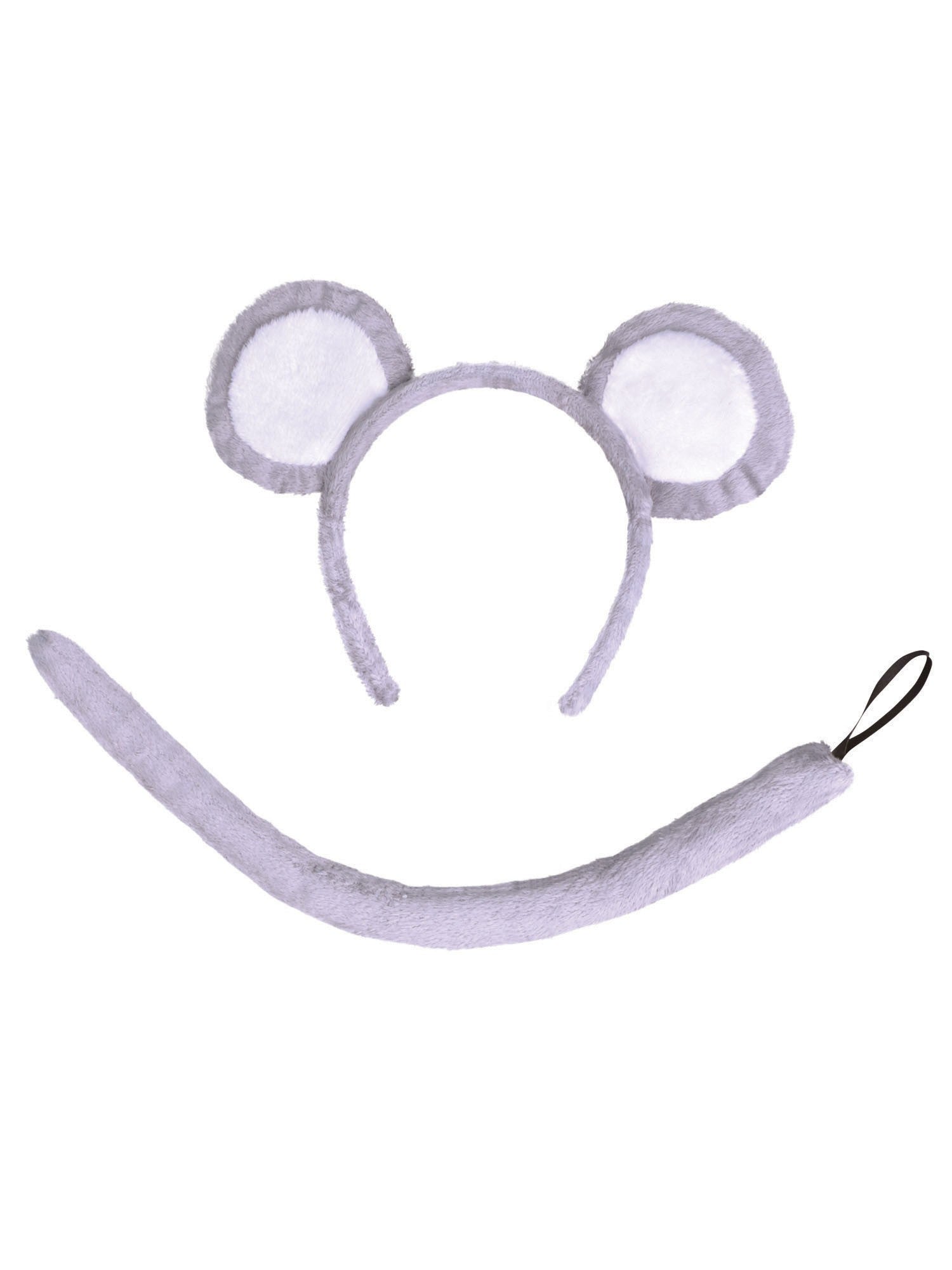 Grey Mouse Ears and Tail Set
