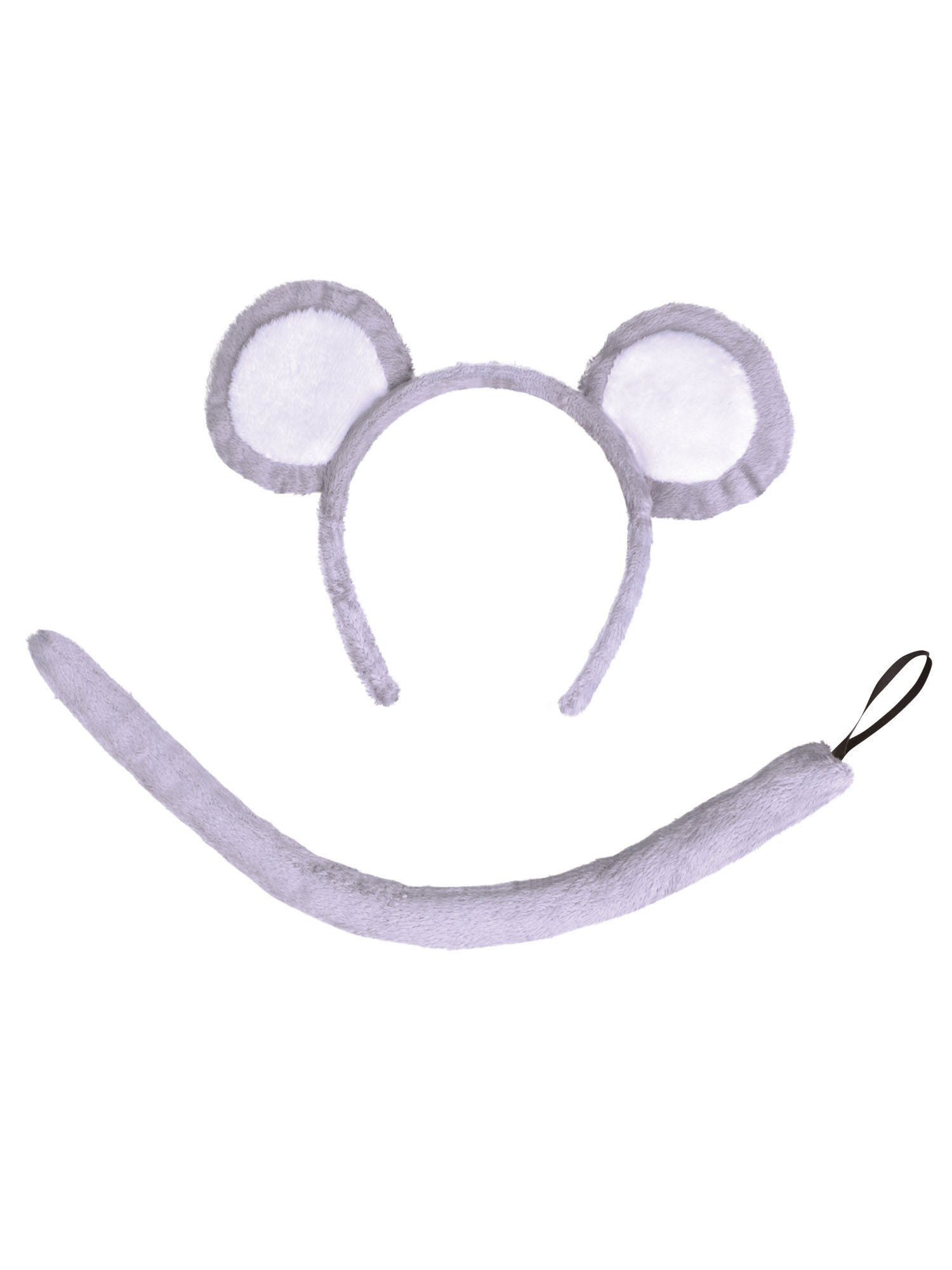 Grey Mouse Ears and Tail Set