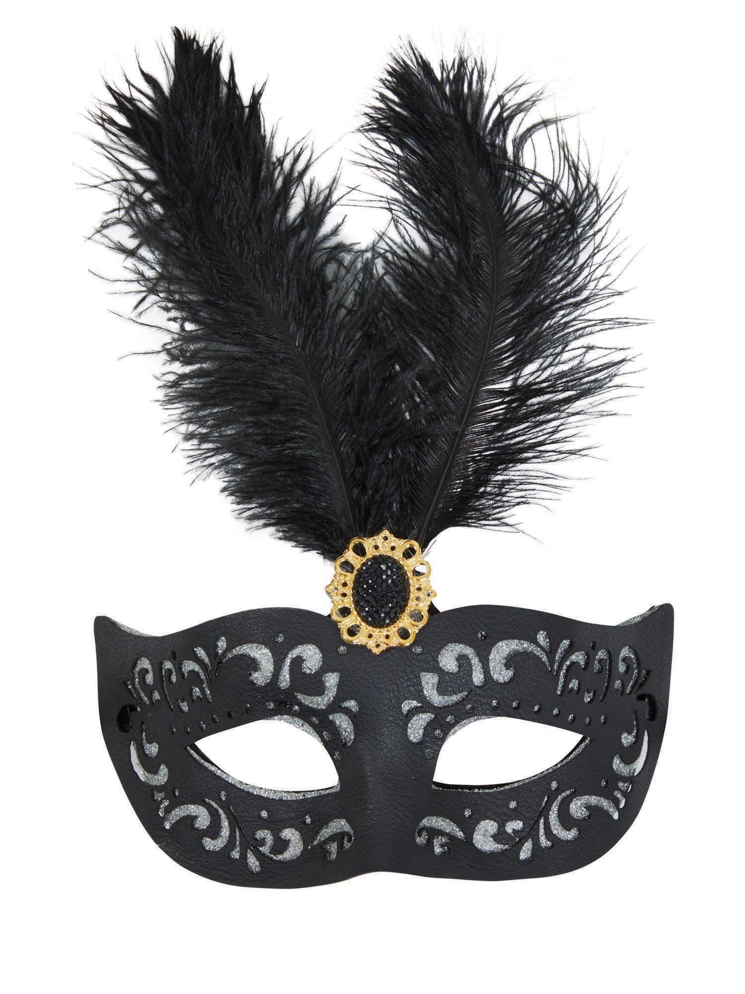 Masquerade Eyemask With Feather