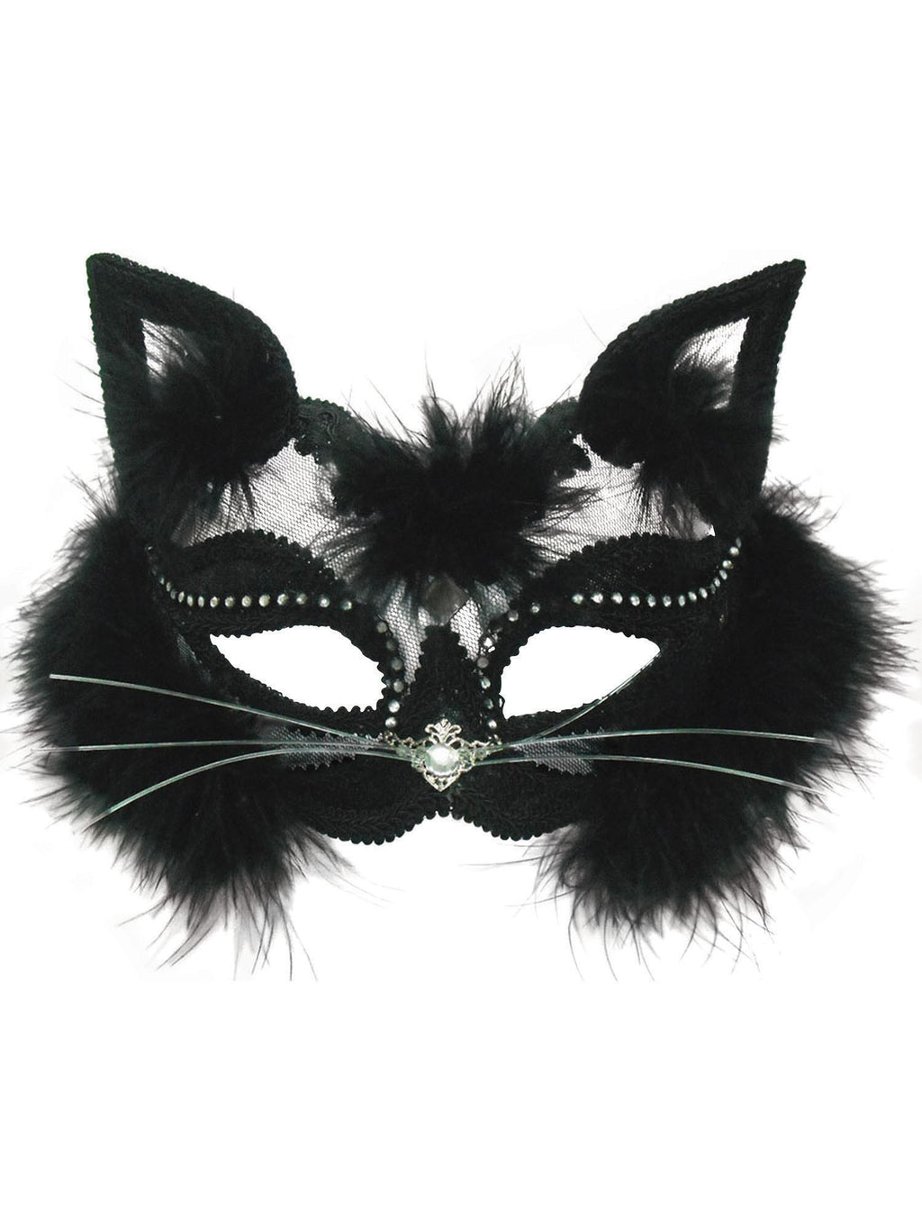 Transparent Black Cat Mask