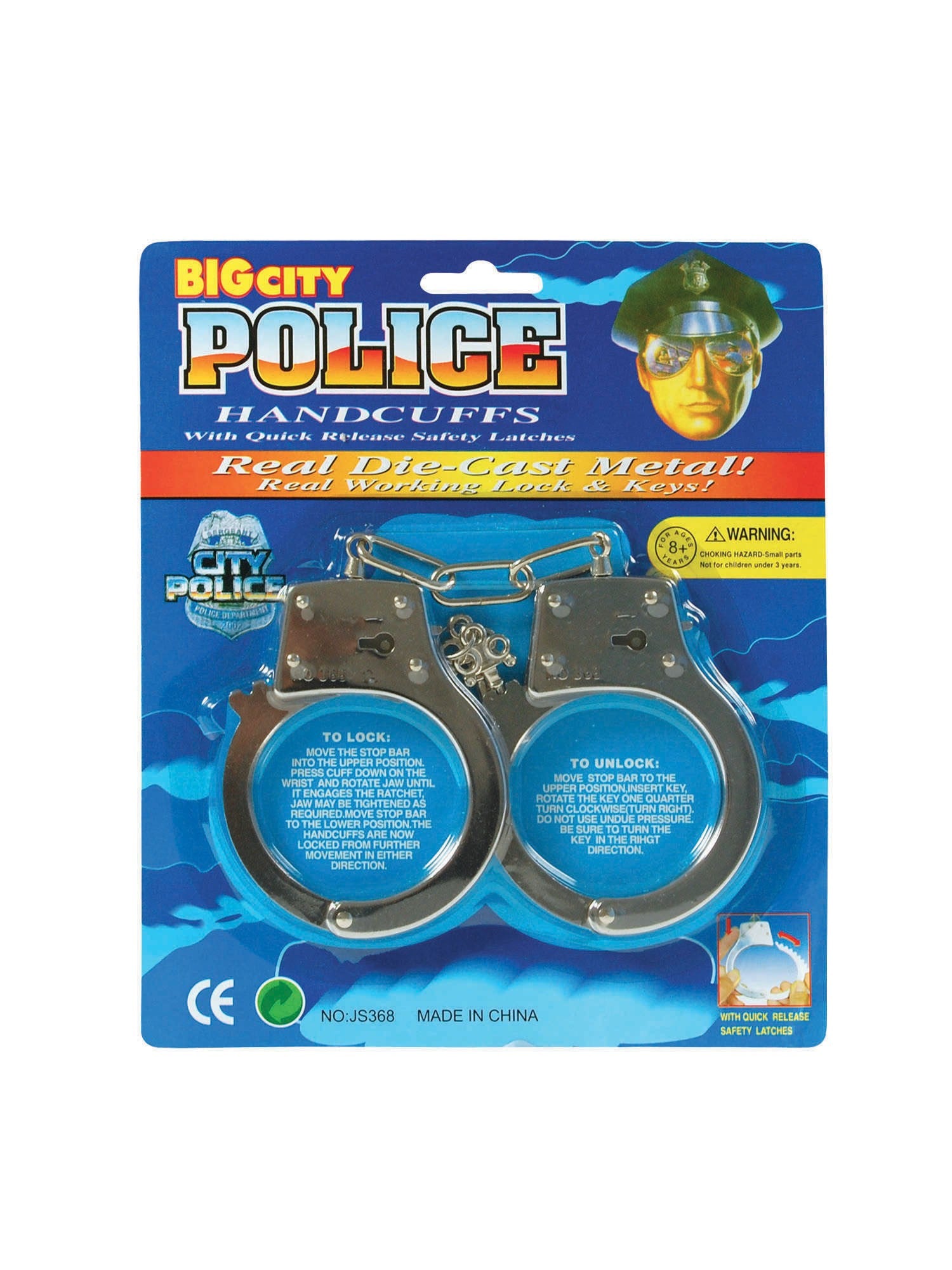 Metal Handcuffs Carded