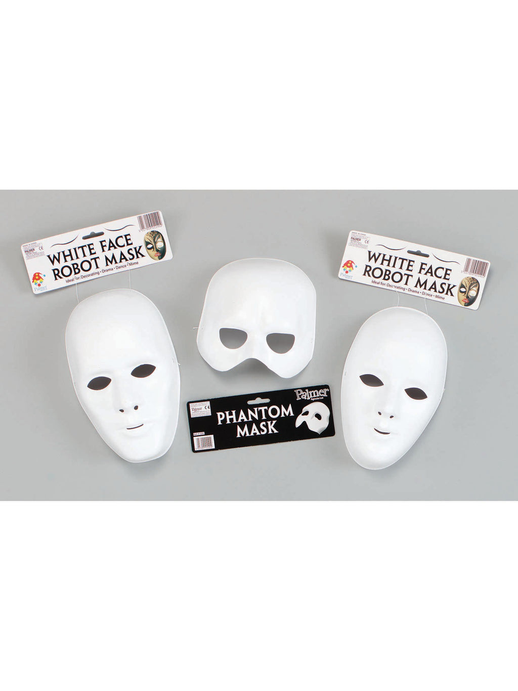 Male White Face Mask Deluxe