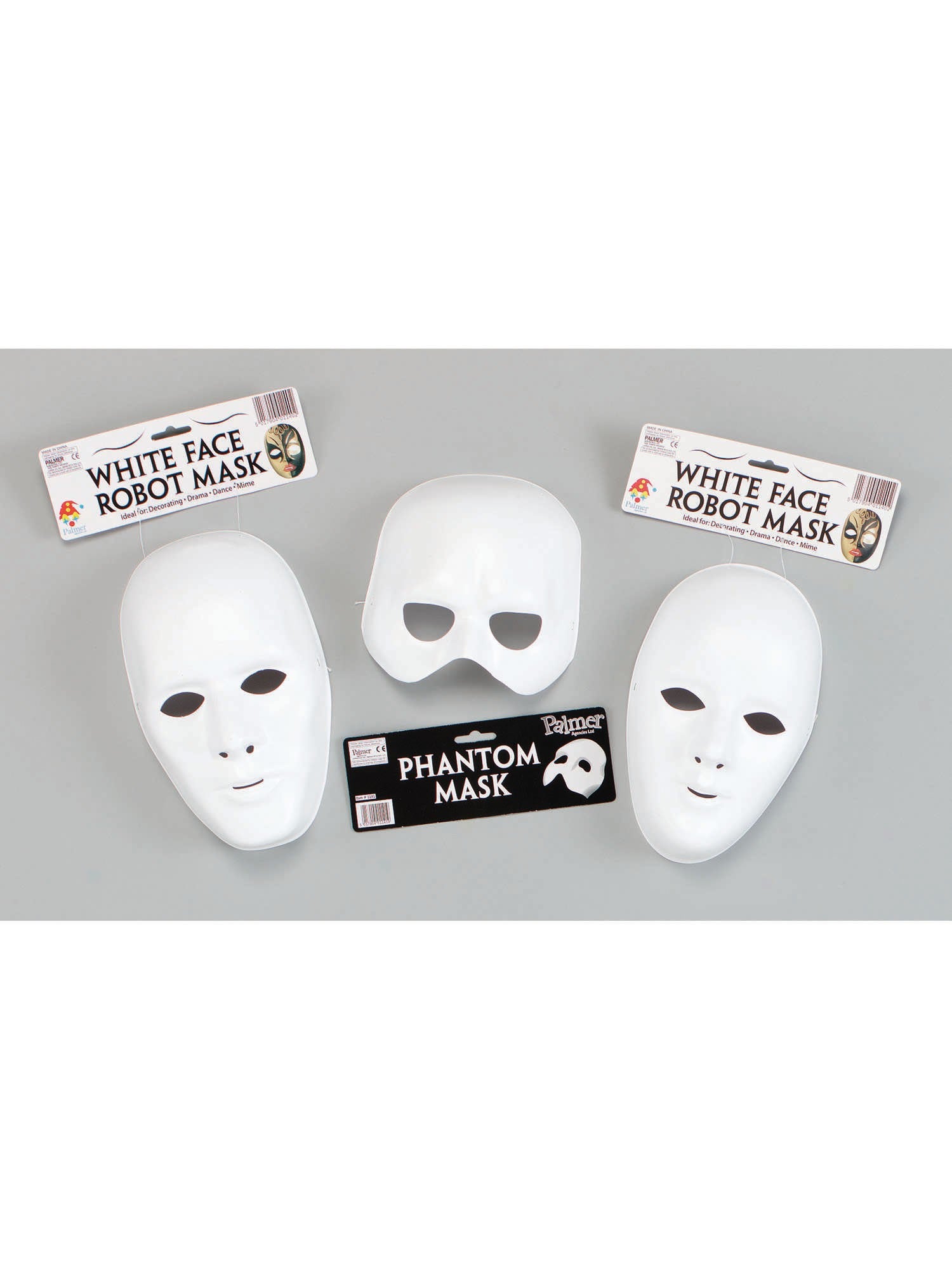 Male White Face Mask Deluxe