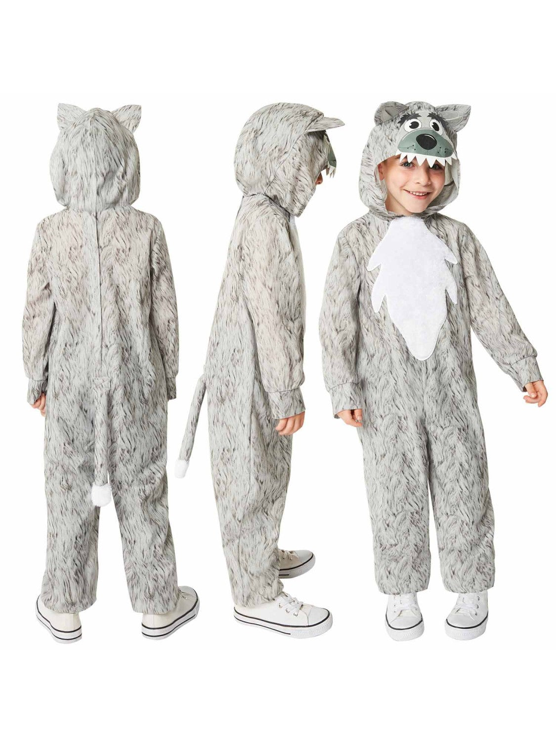 Wolf Onesie, Jumpsuit & Hood