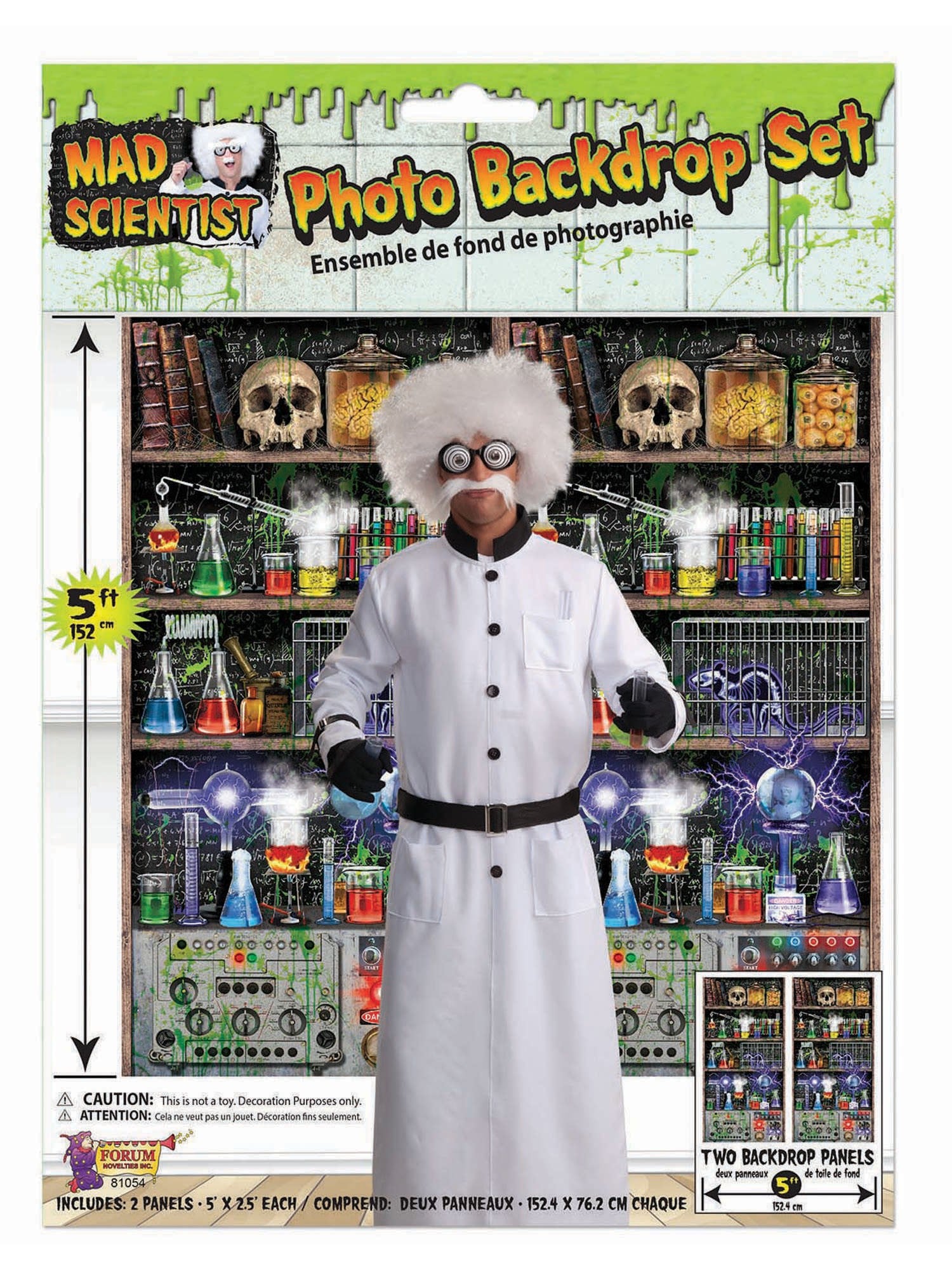 Mad Scientist Lab Back Drop