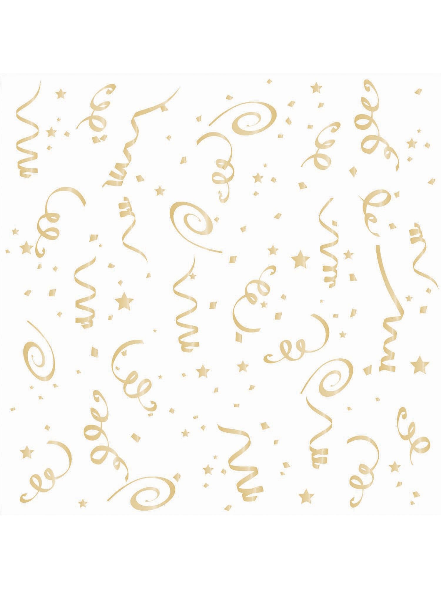 16 Pack Gold Confetti Napkins