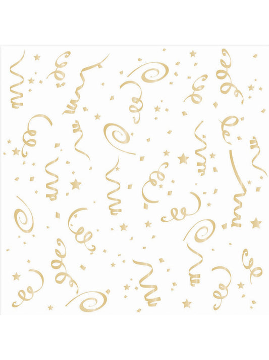 16 Pack Gold Confetti Napkins