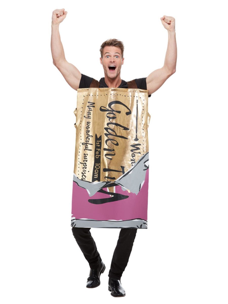 Adults Roald Dahl Winning Wonka Bar Costume