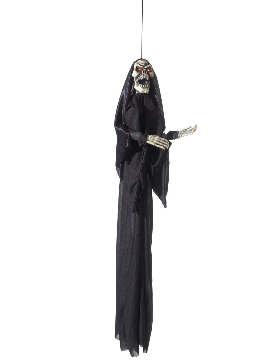 Animated Hanging Skeleton Decoration, Black