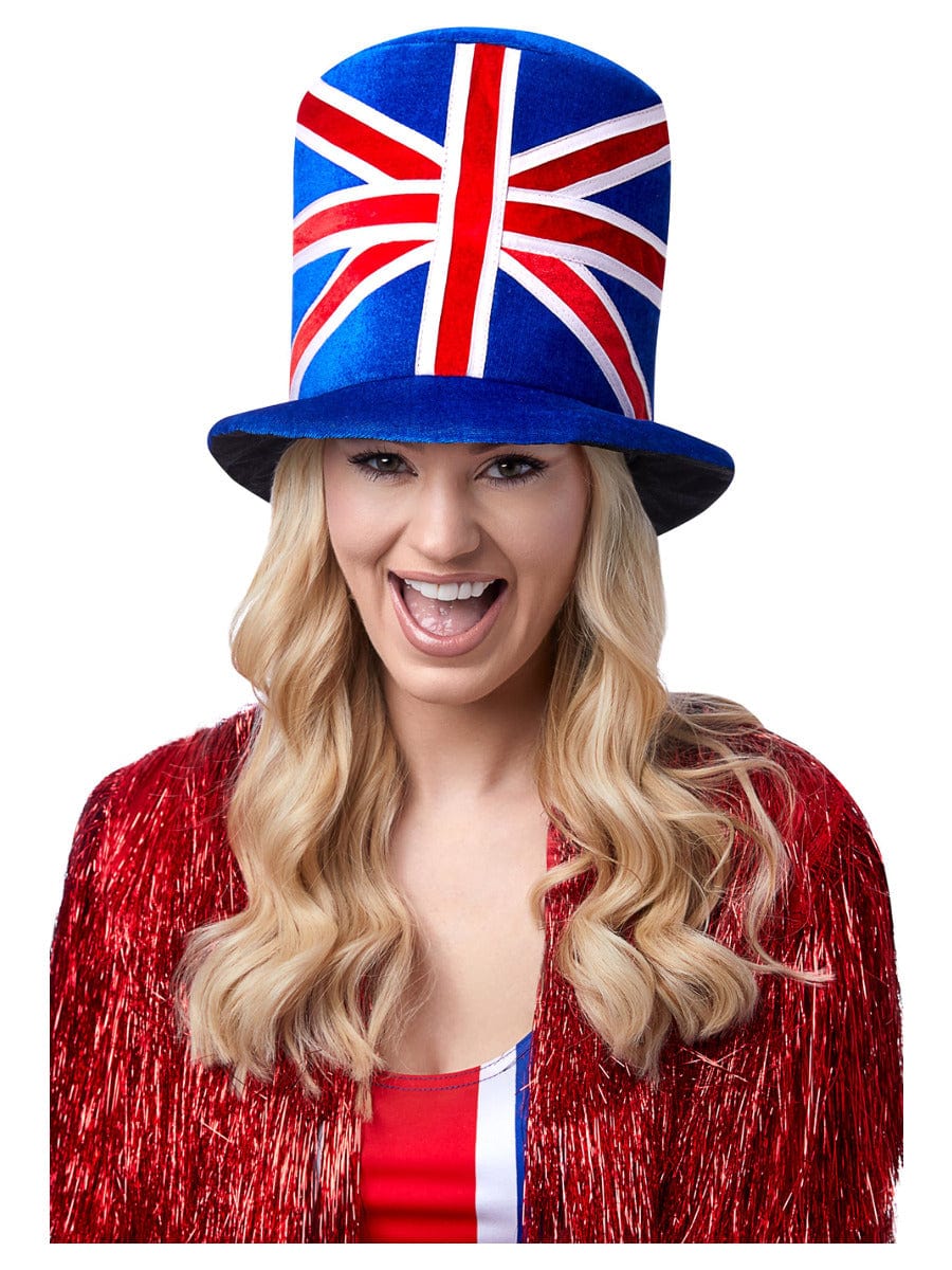 Deluxe Union Jack Top Hat