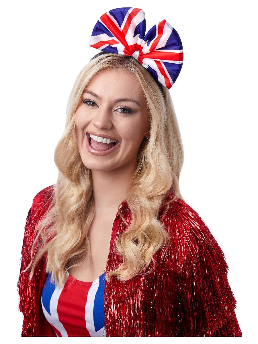 Union Jack Bow Headband